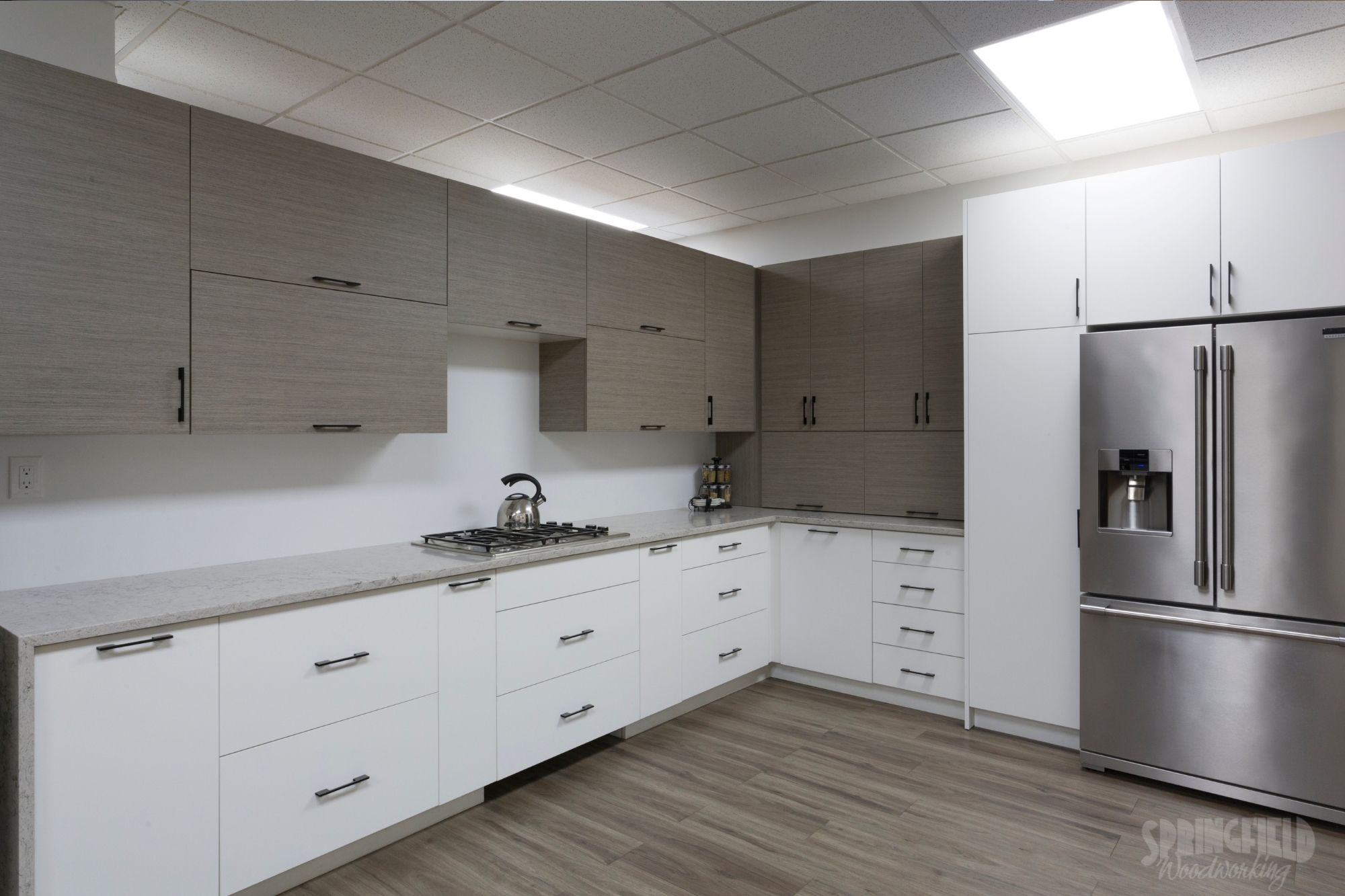modern grey and white custom kitchen cabinets winnipeg